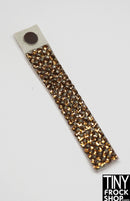 12" Fashion Doll Glass Rhinestone 4 Row Magnetic Choker Necklace by TINY FROCK