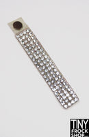 12" Fashion Doll Glass Rhinestone 4 Row Magnetic Choker Necklace by TINY FROCK