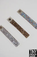 12" Fashion Doll Glass Rhinestone 4 Row Magnetic Choker Necklace by TINY FROCK