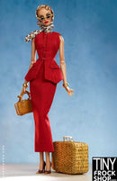 12 Inch Fashion Doll - Gone Rouge Outfit by Shantommo - Tiny Frock Shop