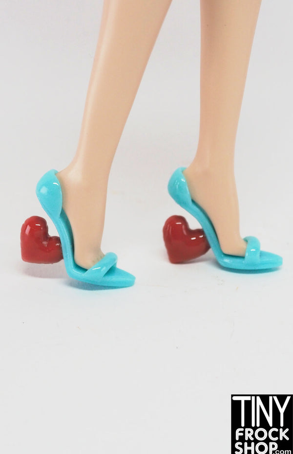 12" Fashion Doll Heart Heels by The Janchor