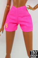 12" Fashion Doll Hot Pink B Cotton Shorts - Tiny Frock Shop