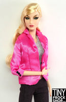 12" Fashion Doll Hot Pink Satin Jacket