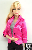 12" Fashion Doll Hot Pink Satin Jacket