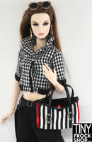 12" Fashion Doll Jun Planning DE 9 Straatjes Striped Handbag - Tiny Frock Shop