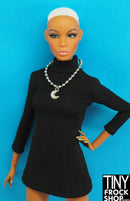 12" Fashion Doll Metal and Stone Moon Necklace