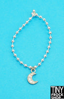 12" Fashion Doll Metal and Stone Moon Necklace