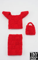 12" Fashion Doll Penny Top and Skirt with Bag by Knits4Dolls - More Colors
