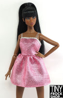 12" Fashion Doll Pink Sparkle Spring Dress