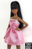 12" Fashion Doll Pink Sparkle Spring Dress