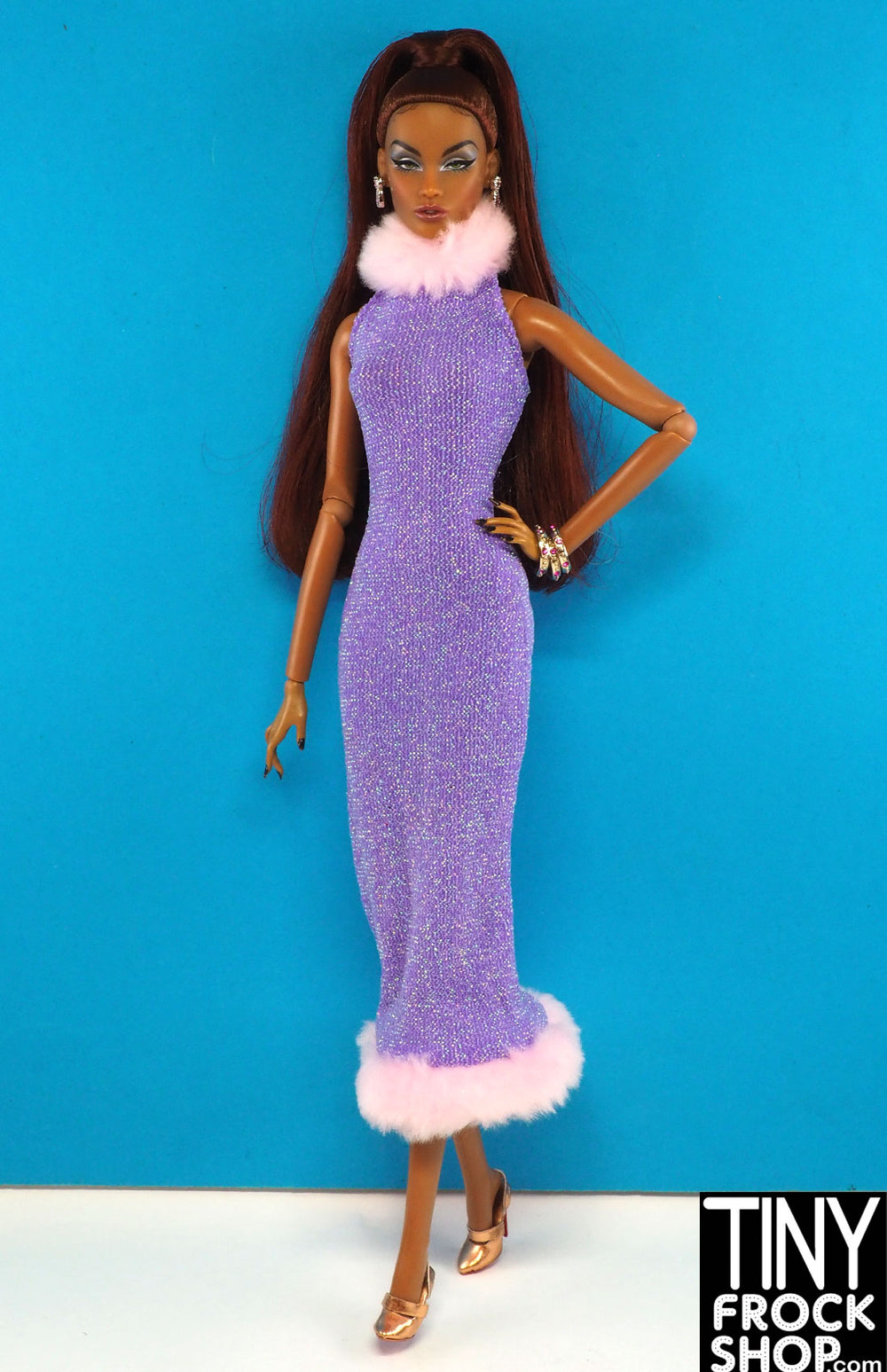 purple dress doll 12