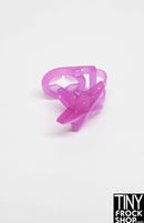 12" Fashion Doll Purple Sparkle Star Barrette