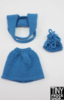 12" Fashion Doll Rachel Top and Skirt with Bag by Knits4Dolls - More Colors