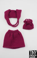 12" Fashion Doll Rachel Top and Skirt with Bag by Knits4Dolls - More Colors