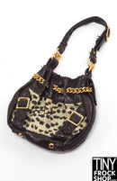 12" Fashion Doll Red Hot Animal Print Handbag - Tiny Frock Shop