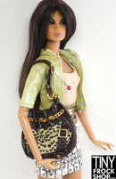 12" Fashion Doll Red Hot Animal Print Handbag - Tiny Frock Shop