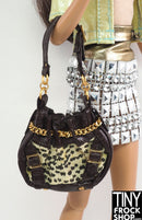 12" Fashion Doll Red Hot Animal Print Handbag - Tiny Frock Shop