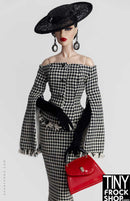 12 Inch Fashion Doll - Regal Poise Outfit by Shantommo - Tiny Frock Shop