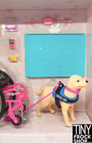 12" Fashion Doll Service Dog Playset with Wheelchair Ramp & Accessories NIB - Tiny Frock Shop
