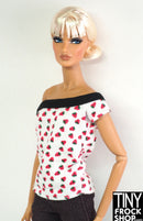 12" Fashion Doll Slouchy Oversized Strawberry Top