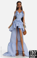 12 Inch Fashion Doll - Soft Cascade Blue Dress by Shantommo