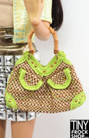 12" Fashion Doll Top Model Resort Rattan Handbag - Tiny Frock Shop