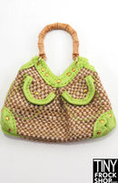 12" Fashion Doll Top Model Resort Rattan Handbag - Tiny Frock Shop