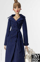 12 Inch Fashion Doll - Trencherous Coat Dress by Shantommo