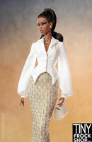 12 Inch Fashion Doll - Whispered Opulence Outfit by Shantommo - Tiny Frock Shop