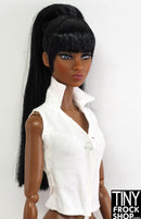 12" Fashion Doll White Cotton Shirt with Strap