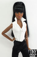12" Fashion Doll White Cotton Shirt with Strap