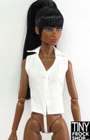 12" Fashion Doll White Cotton Shirt with Strap