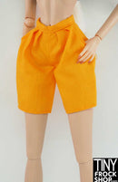 12" Fashion Doll Yellow Faux Pocket Shorts - Tiny Frock Shop