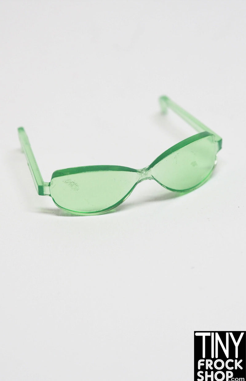 12" Fashion Doll Green Translucent Glasses