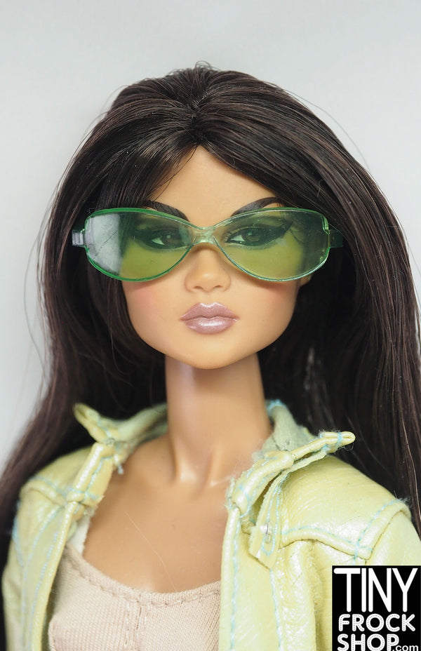 12" Fashion Doll Green Translucent Glasses