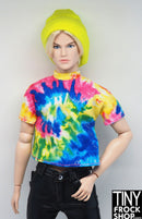 12" Fashion Doll Male Doll Foil Tie Dye Tee Shirt