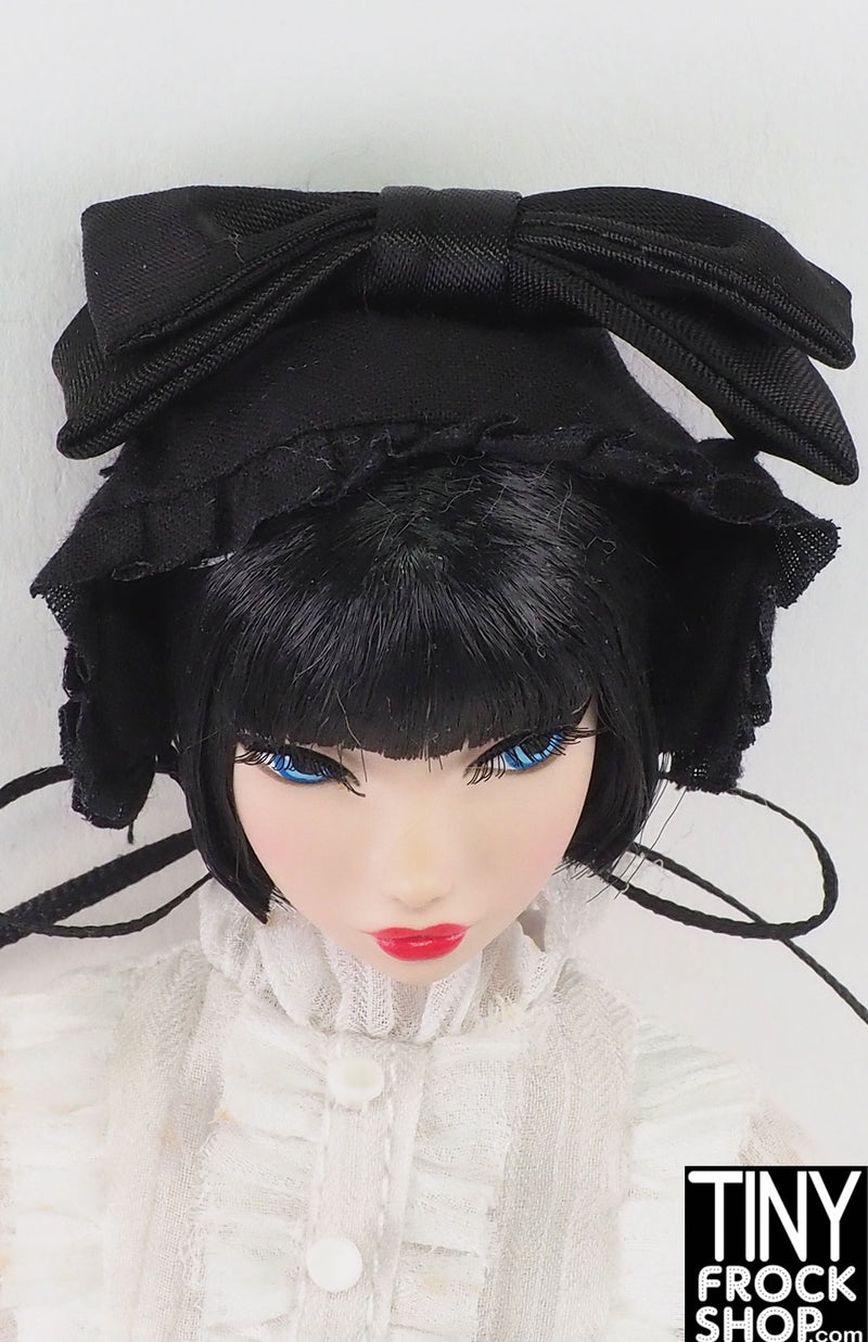 12" Fashion Doll Black Gothic Lolita Hat