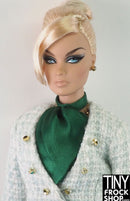 12" Fashion Doll Emerald Green Satin Cravat