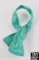 12" Fashion Doll Mint Satin Geo Scarf