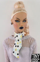 12" Fashion Doll Polka Dot Satin Scarf
