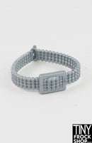 12" Fashion Doll Silver Plastic Bead Belt