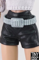 12" Fashion Doll Silver Plastic Bead Belt