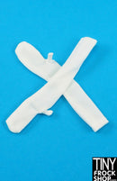 12" Fashion Doll White Knit Long Gloves