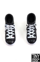 12" Fashion Doll Black and White Sneakers
