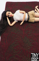 12" Fashion Doll Leaf 2 Sided Area Rugs by TINY FROCK - 5 Colors