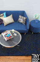 12" Fashion Doll Leaf 2 Sided Area Rugs by TINY FROCK - 5 Colors