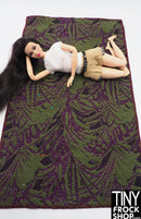 12" Fashion Doll Leaf 2 Sided Area Rugs by TINY FROCK - 5 Colors