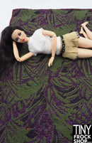 12" Fashion Doll Leaf 2 Sided Area Rugs by TINY FROCK - 5 Colors