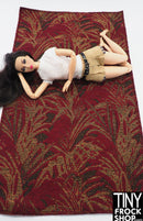 12" Fashion Doll Leaf 2 Sided Area Rugs by TINY FROCK - 5 Colors