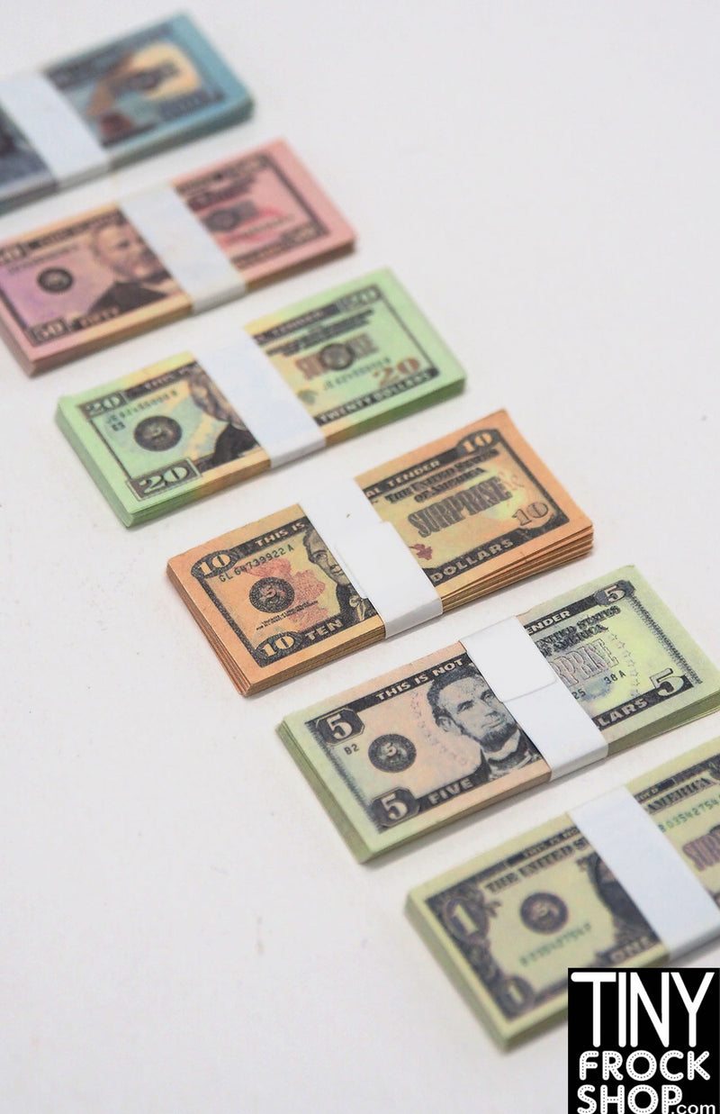 Mini Money Note Zuru Mini Brands Packs of Money - Currency for Many Countries!
